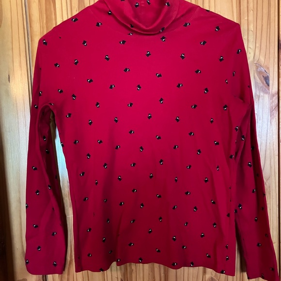 Vintage St. John’s Bay Red Scotty Dog Long Sleeve Turtleneck - Picture 6 of 6